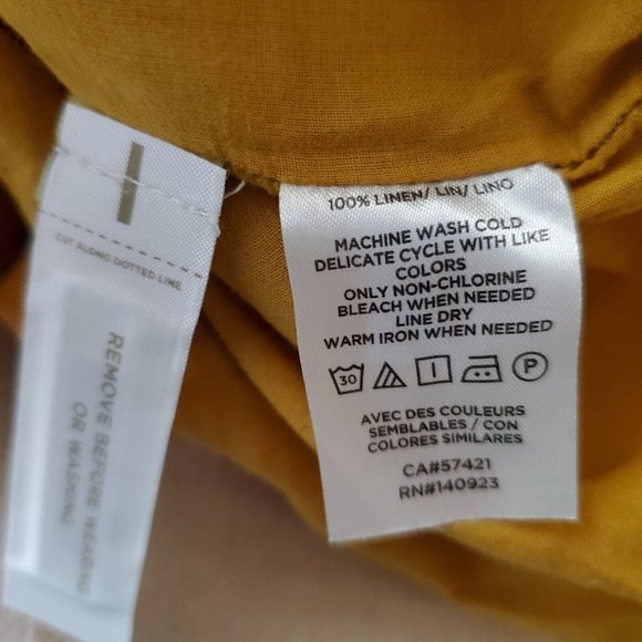 LOFT Lou & Grey Dress Linen Tank Golden Maple Size Small 38" bust NWT - Picture 6 of 14